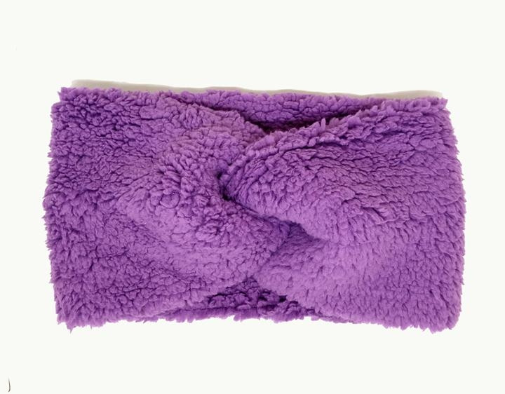Пов'язка жіноча осінь весна фіолетова Тедді, фото 1