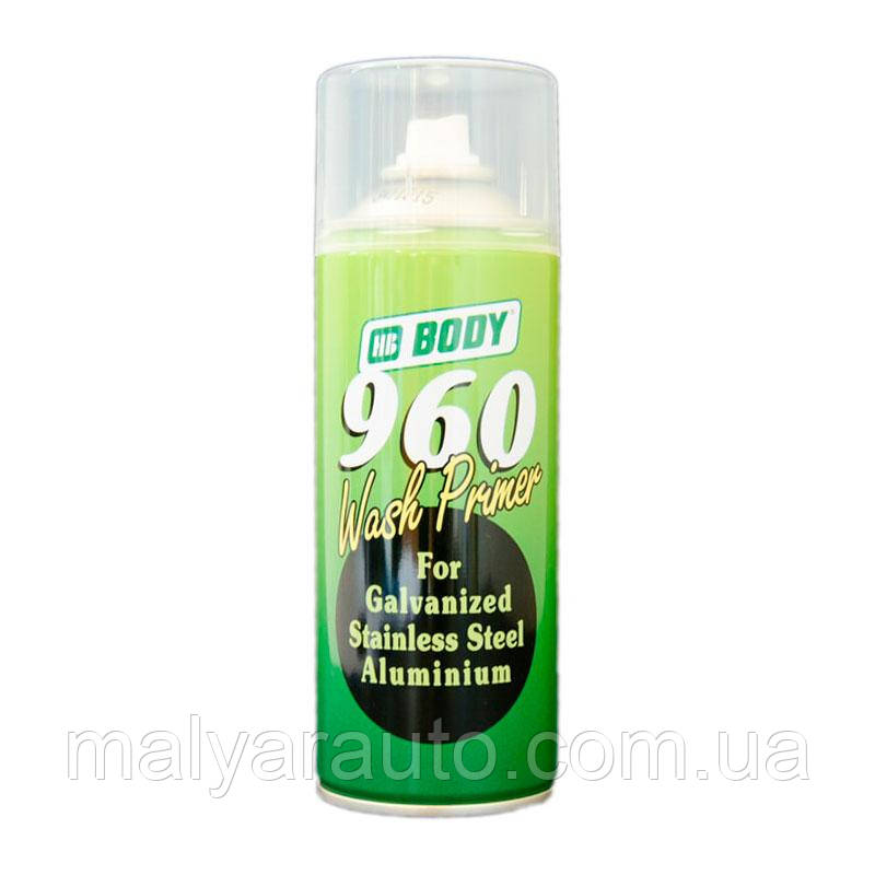Грунт кислотний, протравлюючий Body 960 Wash Primer (400ml аерозоль)
