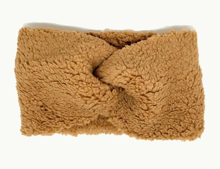 Пов'язка жіноча осінь весна коричнева Тедді, фото 1