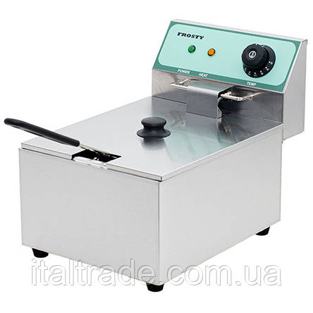 Фритюрниця однопостова Frosty CKEF-1-6 об'ємом 6 л, фото 1