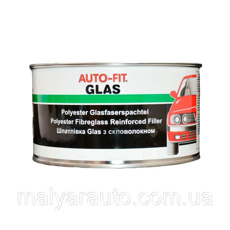 Шпаклівка зі скловолокном Auto-Fit Glas, 1.8кг, фото 1