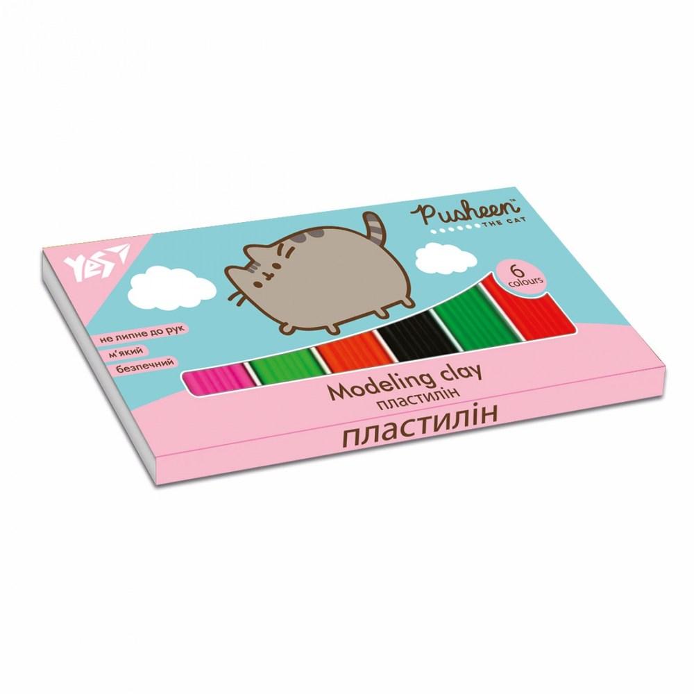 Пластилін Yes Pusheen 6 кол 120 г