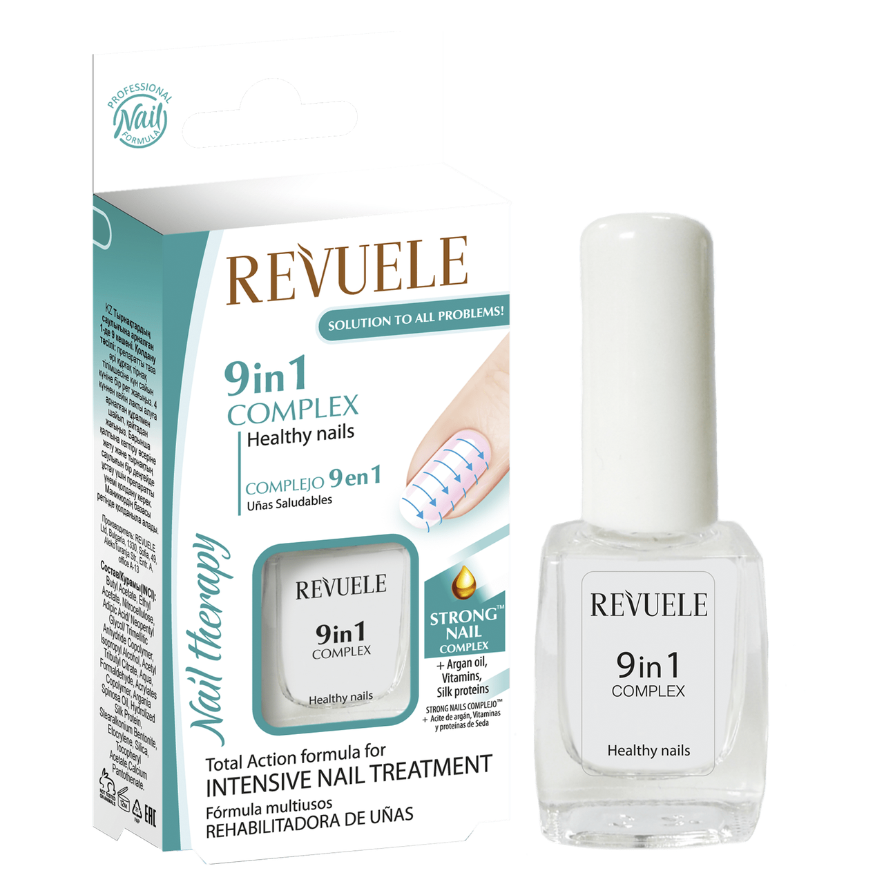 Revuele Nail Therapy Комплекс 9 в 1 для ногтей "Здоровье ногтей" (10мл) - фото 1 - id-p1716963542