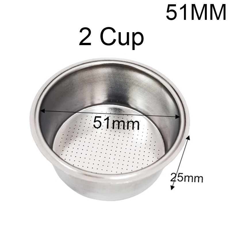 Кошик портафільтра 51 мм на 2 чашки 15г Filter Basket Coffee