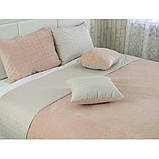 Двостороння декоративна подушка "Velour" Almond 40х40 см. Подушка інтер'єрна маленька, фото 4