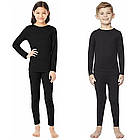 Термобілизна дитяча, на зріст 116-156 см, Чорна / Комплект термобілизни для дітей, фото 5