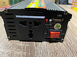Перетворювач напруги-автомобіль інвертор 1000W РЕАЛЬНИХ, 12V USB і 220 В, 100% оригінал!, фото 3