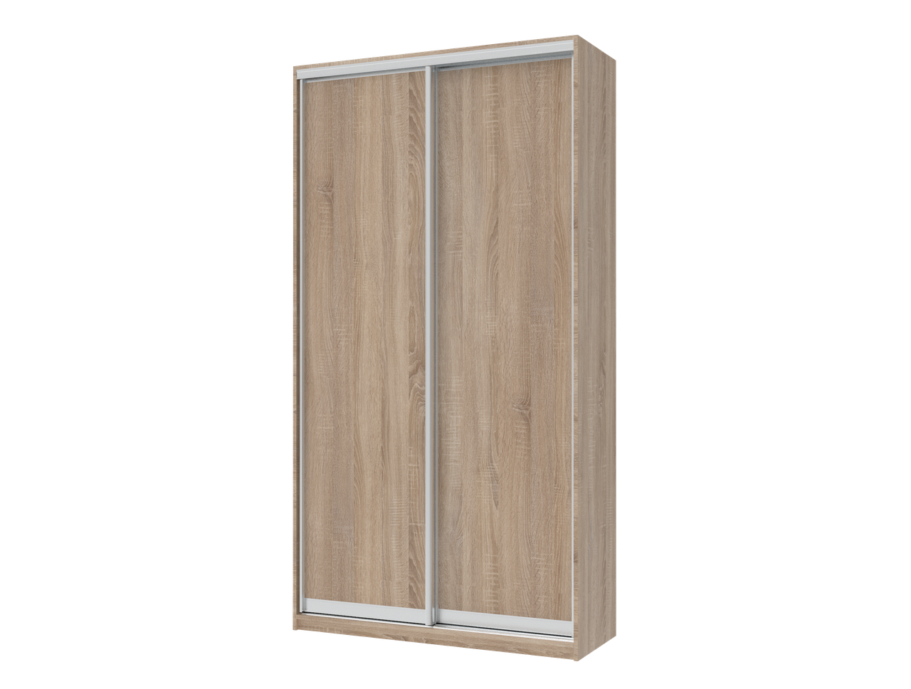 Шафа купе 120х60х225. Шафа-купе дводверна Сіті Лайт Doros Дуб сонома 2 ДСП. Для передпокою, спальні, коридору, фото 1