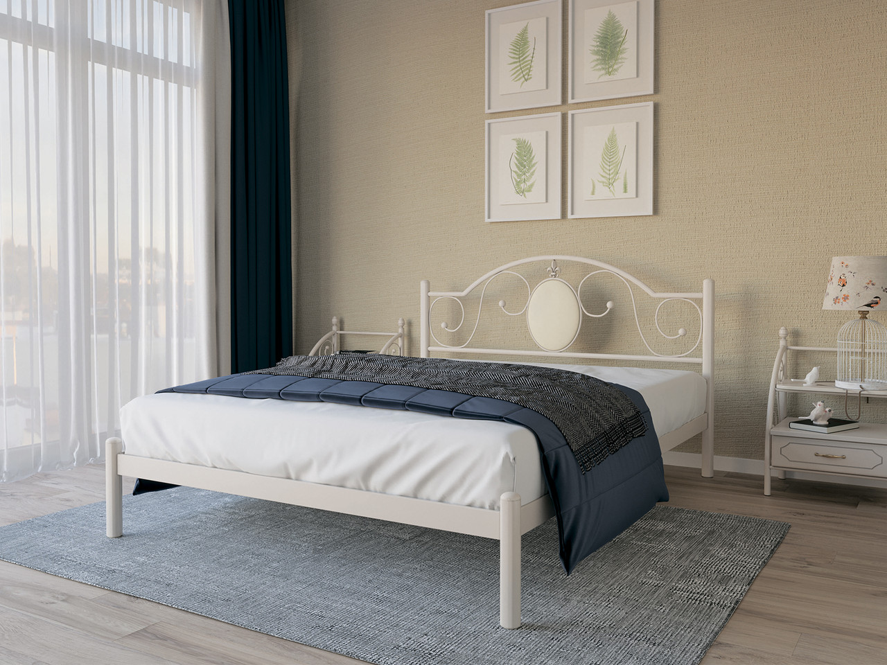 Металеве ліжко Лаура Метал-дизайн, колір на вибір