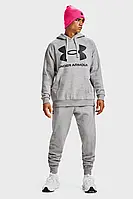 Оригинал Мужской костюм Серый Under Armour UA Rival Fleece Big Logo HD