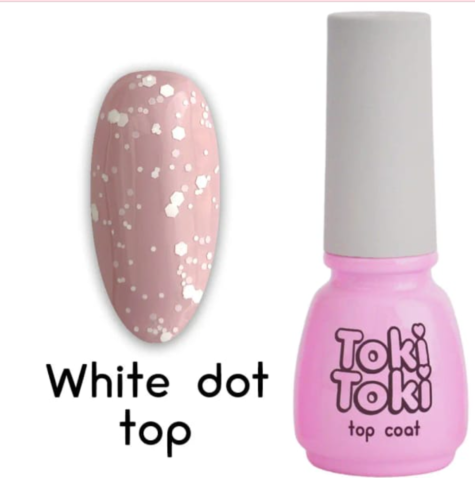 Финиш (топ) для ногтей без липкого слоя White Dot Top 5 мл