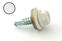 Саморіз покрівельний 4,8*19 DIN 7504K RAL 9003 по металу (пач 50шт) (колір - білий)