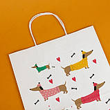 Пакет подарунковий Зимовий 260*150*350 Дитячі подарункові пакети з малюнком "Такси", фото 8