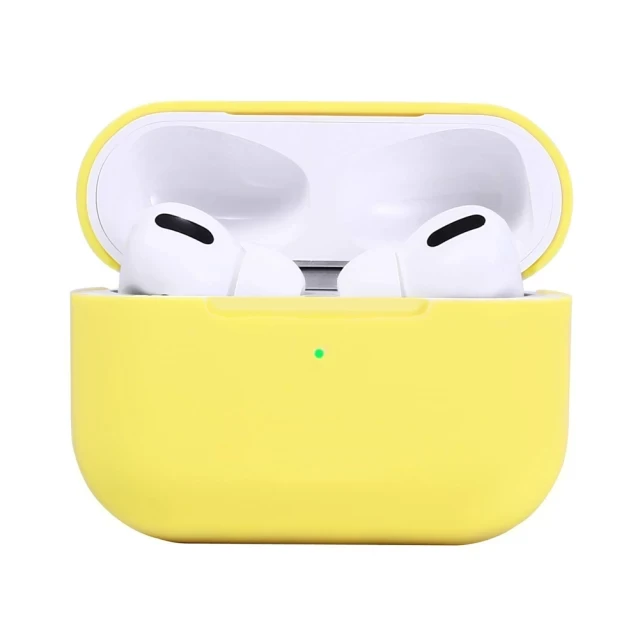 Чохол силіконовий з карабіном для AirPods Pro - Yellow