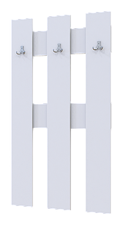 Вішалка для одягу Н1 Doros Білий 65х3,2х115 (41510008)