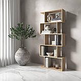 Полиця для книг, стелаж для дому на 5 поличок M-12, фото 2