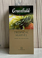 Чай зеленый Greenfield Tropical Marvel с имбирем и ананасом 25 пакетов (Гринфилд)
