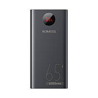 Зовнішній акумулятор (павербанк) Romoss PEA40 Pro 65W 40000mAh Black