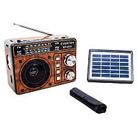 Портативное радио Everton RT-814 Solar Panelli Phanariot аккумуляторная USB-SD-FM