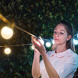 Світлодіодна Smart LED-гірлянда Twinkly Festoon LED AWW 20, 10 м, BT+WiFi, Gen II, IP44, кабель чорний, фото 10