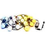 Світлодіодна Smart LED-гірлянда Twinkly Festoon LED AWW 20, 10 м, BT+WiFi, Gen II, IP44, кабель чорний, фото 2