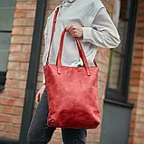 Стильна жіноча шкіряна сумка на кожен день, фото 3