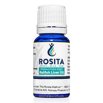 Rosita Extra Virgin Ratfish Liver Oil/олія печінки щури 10 ml. BX371