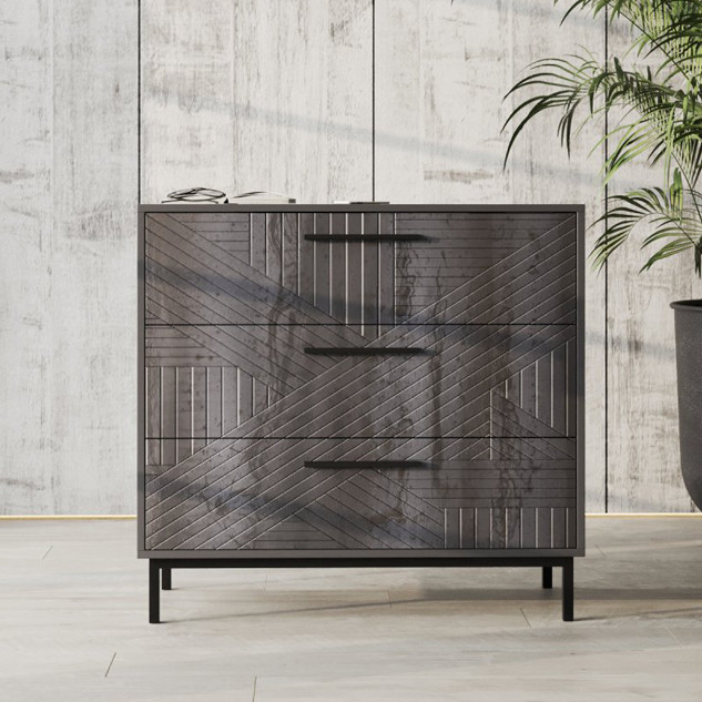 Комод "Бруклін 2 Чорний"