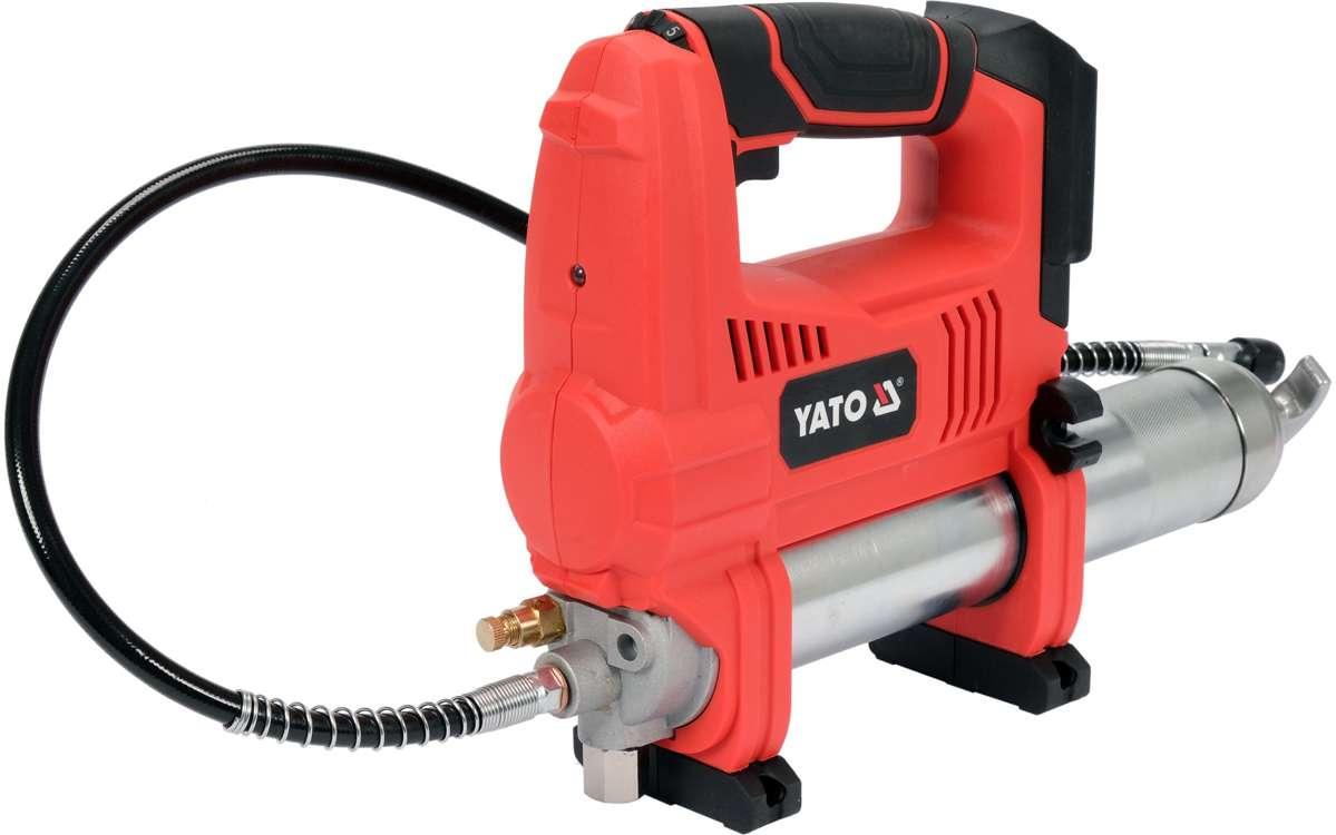 Шприц мастильний 600 см³ 62 MPa. з гнучким аплікатором-76 см (без акумулятора) Yato YT-07021 (Польща), фото 1