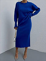 Женский теплый костюм с юбкой миди и свободным свитером (р. S-L) 77103031