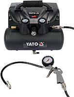Компрессор аккумуляторный 36 В (2х18В)/800 Вт (давление 8 Bar) 98 л/мин/ ресивер- 6 л Yato YT-23241 (Польша)