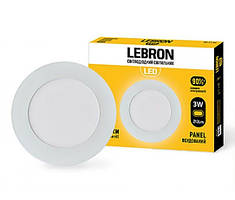 LED св-к L-PR-314, 3W, вб-ний, 4100К, з блоком живл. (12-10-03) Арт.38736 Lebron