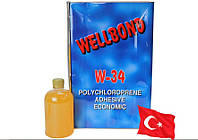 Клей наирит для кожи Welbond W34 0,5л универсальный полихлоропреновый