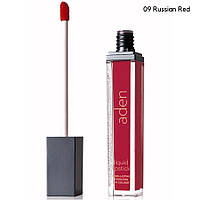 Aden Cosmetics 09 Russian Red Рідка стійка помада Liquid Lipstick