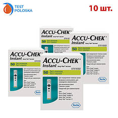 Тест-смужки Акку Чек Інстант (Accu Check Instant) 10 упаковок