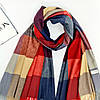 ШАРФ жіночий M&JJ СКАЙ червоний/синій/бежевий 75х180 см (1044), фото 2