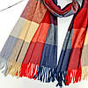 ШАРФ жіночий M&JJ СКАЙ червоний/синій/бежевий 75х180 см (1044), фото 3