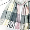 ШАРФ жіночий M&JJ СКАЙ сірий/рожевий 75х180 см (1035), фото 3