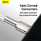 Дата-кабель Baseus Cafule USB (тато) - USB Type-C (тато) 2m White 66W (CAKF000202), фото 7