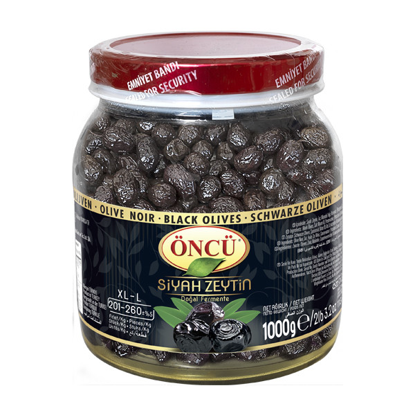 Оливки в'ялені темні з кісточкою "ONCU SIYAH ZEYTIN" 1000 гр. - фото 1 - id-p1717039731