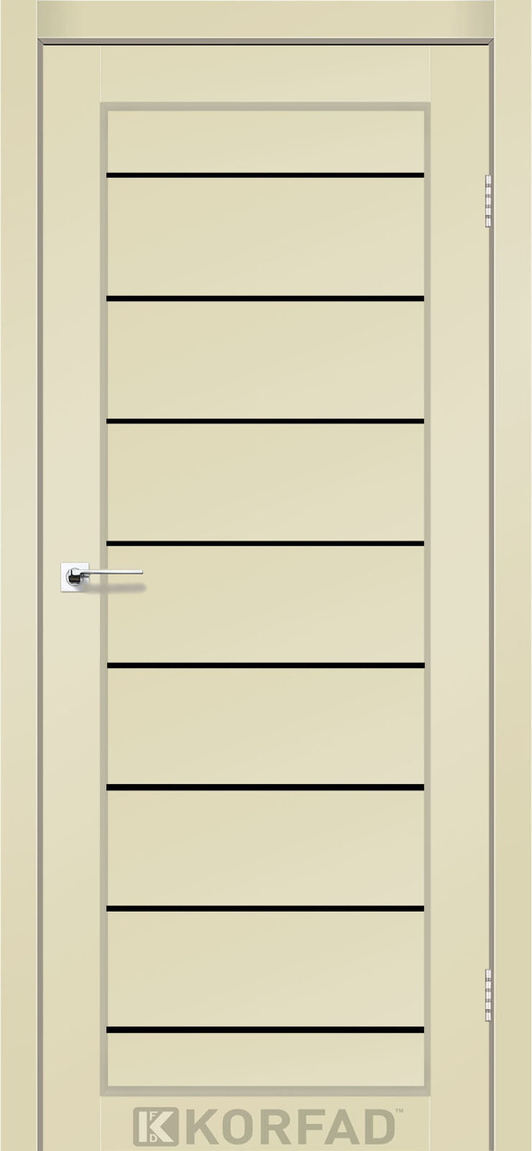 Двері міжкімнатні Корфад/ KORFAD PND-01 магнолія Super PET BLK, фото 1