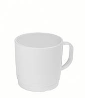 Чашка з полікарбонату біла 250 мл