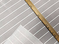 Трикотаж віскозний Смужка (білий на св. сірому) (арт. 051793) Відріз 0,8 + 1,45 м