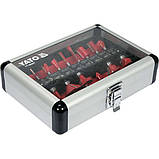 Фрези з шпинделем Ø 6 мм (Ø= 3-32 мм) 15 шт. Yato YT-68007 (Польща), фото 3