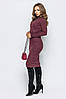 Тепле жіноче плаття-гольф, марсала, ангора-софт, фото 2