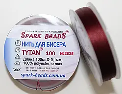Нитка для бісеру TYTAN 100 №2625. Гранат 100 м