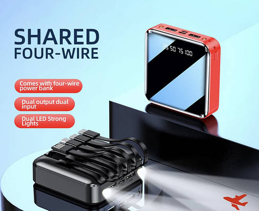 Корпус power bank 18650х2 Micro USB,TypeC з ліхтариком (41), фото 1