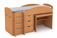 Двухъярусная кровать с выкатным столом Компанит Универсал бук z14-2024