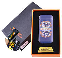 Электроимпульсная USB-зажигалка Lighter Harley-Davidson Blue