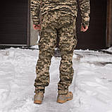 Тактичні зимові штани 4 кишені на флісі Grifon піксель, фото 3